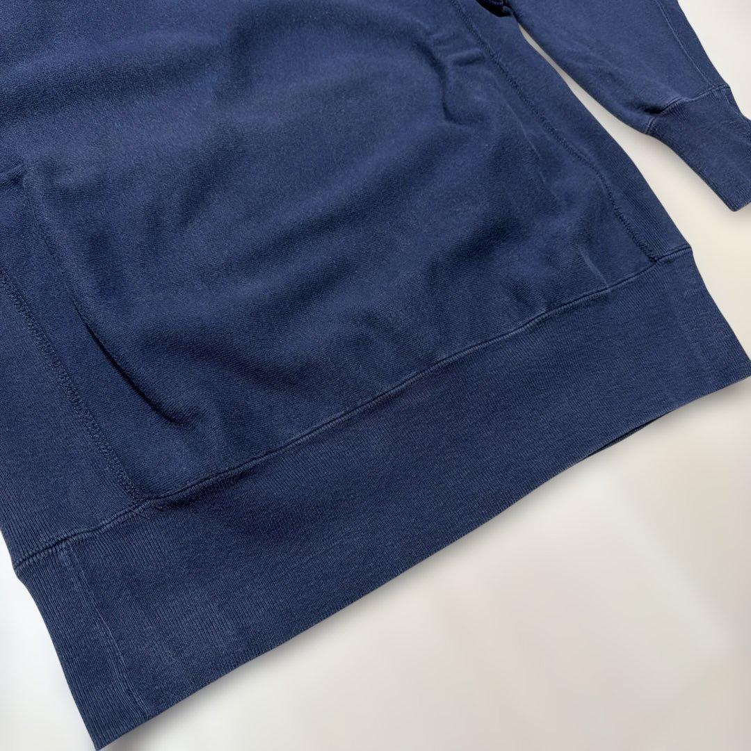 90s 刺繍タグchampion リバースウィーブ vintage ネイビー