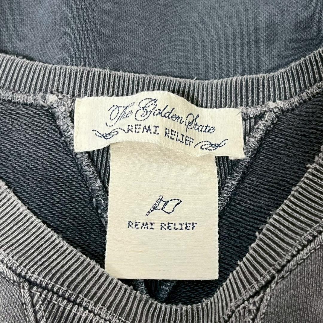 REMI RELIEF フェード 前V スウェット 日本製 N2044