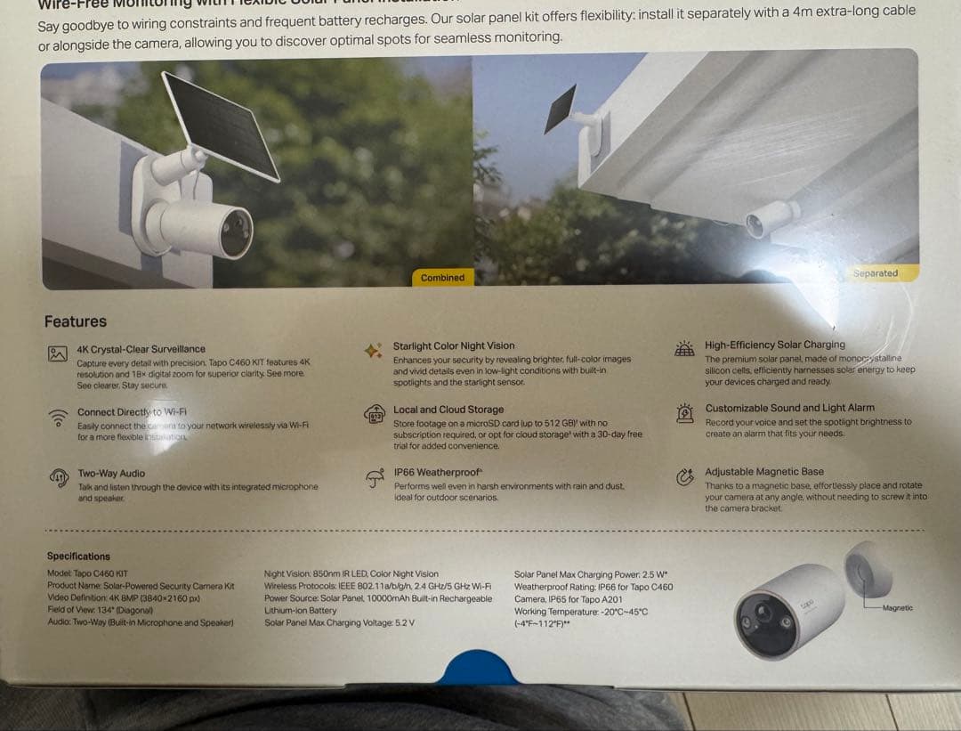 Tapo C460 KIT ソーラー防犯カメラキット
