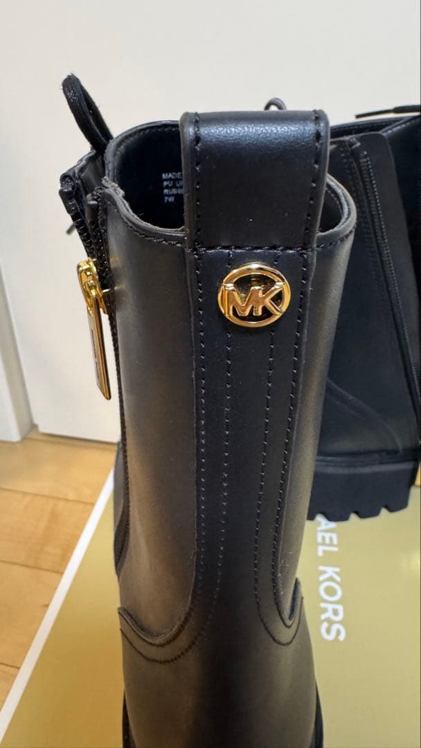 【かずももゆり】マイケルコース　レースアップブーツ 厚底