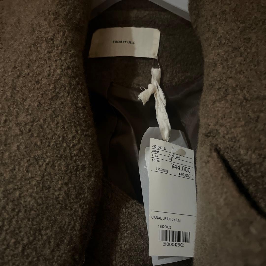 新品未使用_TODAYFUL Standcollar Boucle Jacket