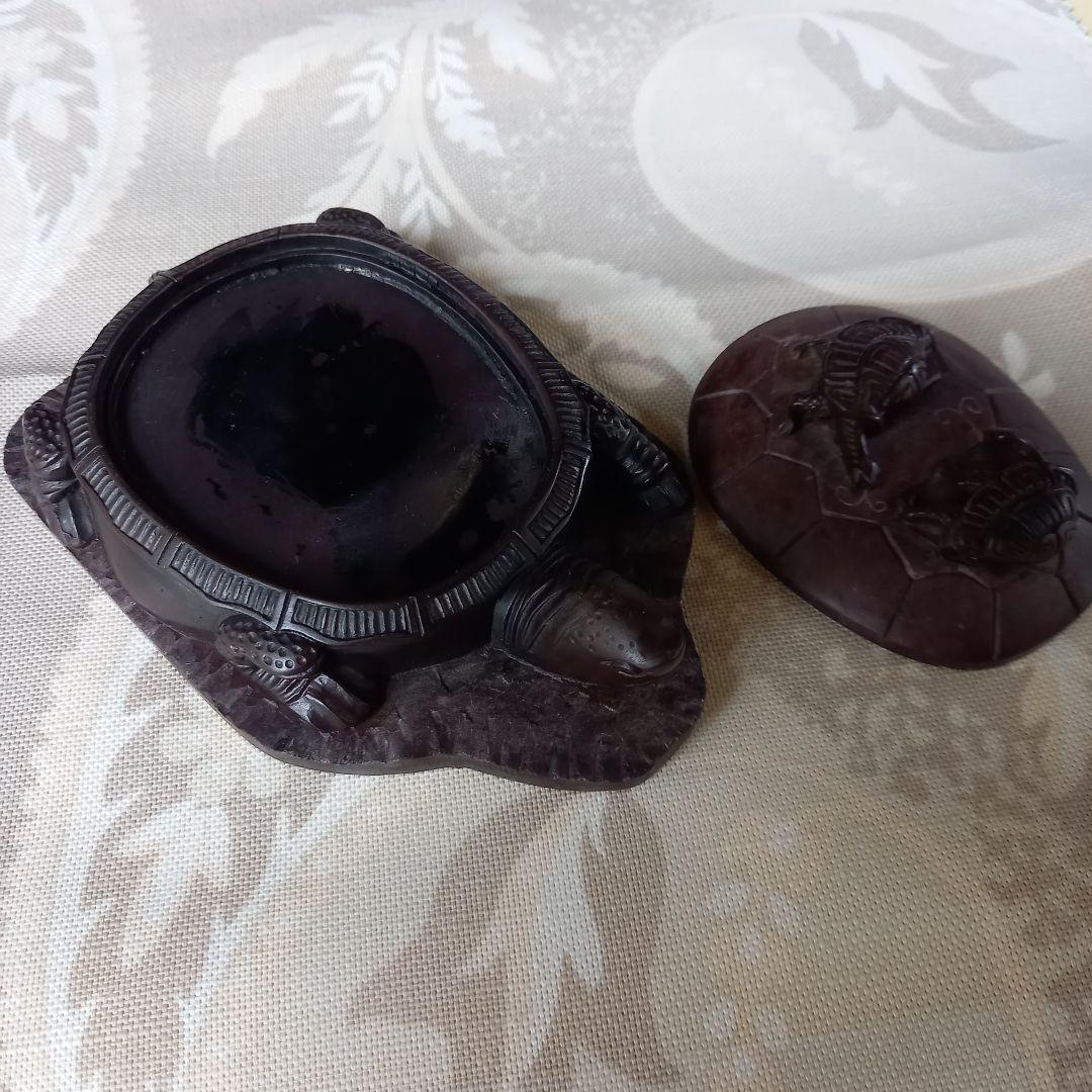 硯　亀蓋硯　骨董品　アンティーク　カメ