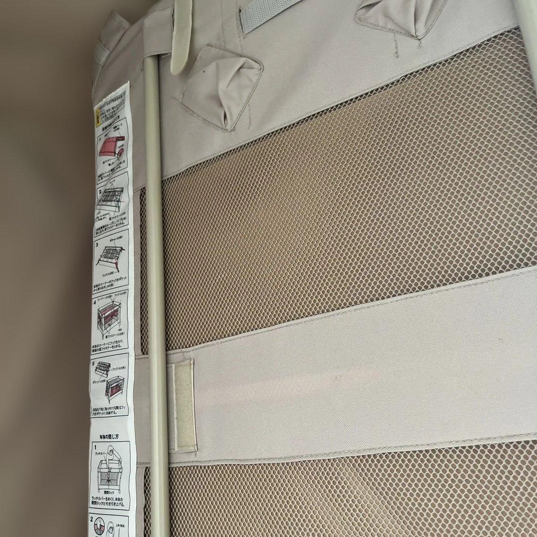 ✨✨ココネルエアー　通気性メッシュベビーベッド アップリカ　美品