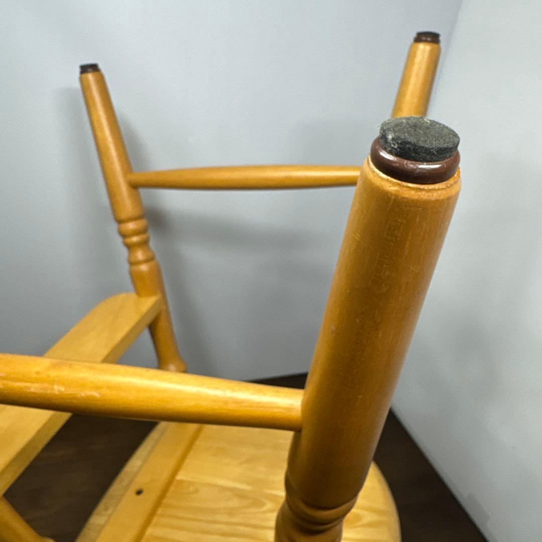 ろん 【美品】 木製 ベビーチェア キッズチェア