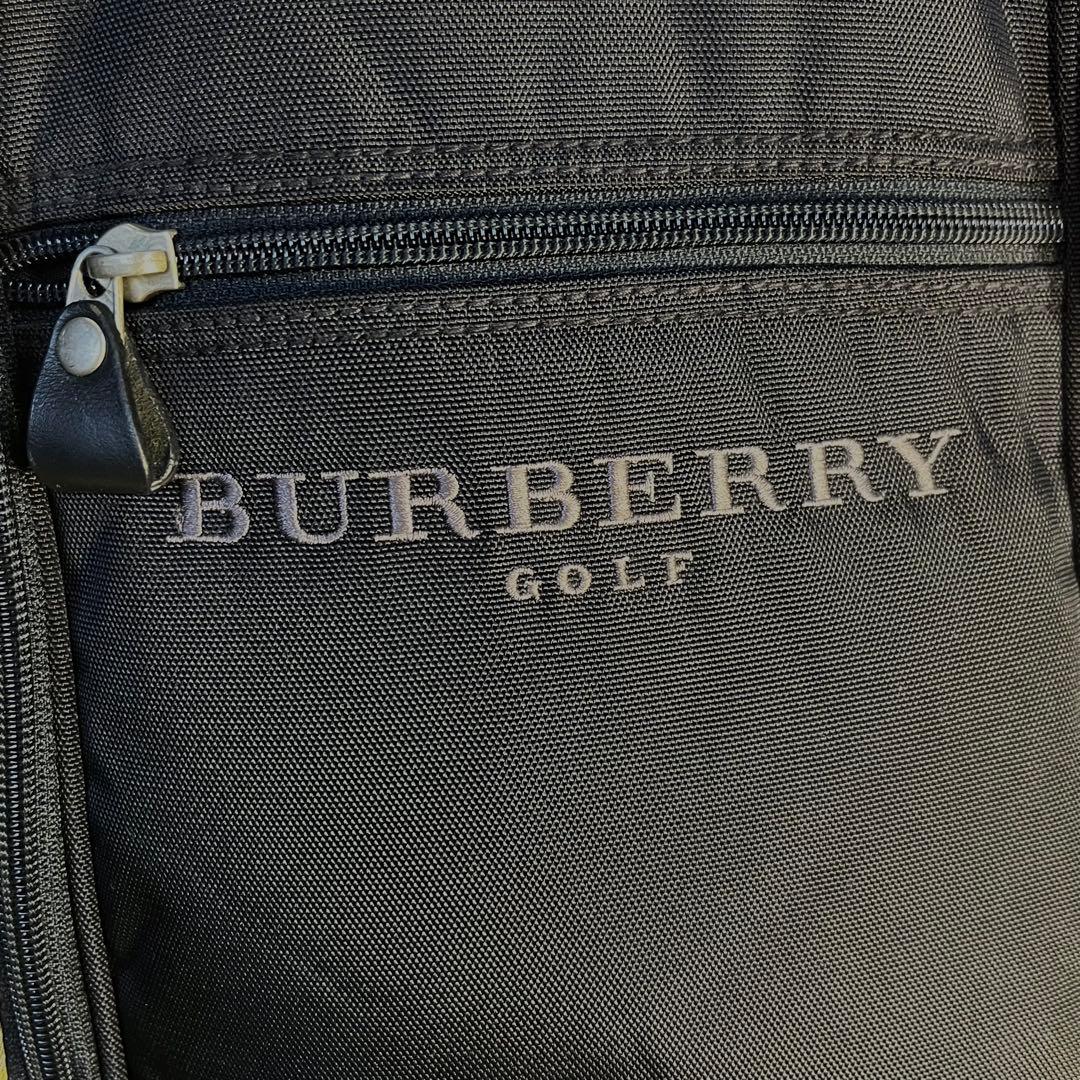 こ*！様 良品 バーバリー ゴルフキャディバッグ 黒/ノバチェック ゴルフバッグ