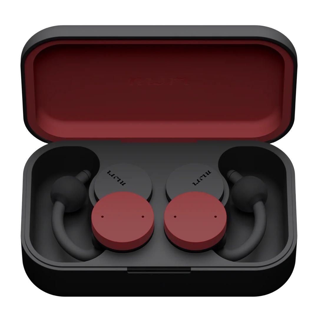 オープンイヤー型 完全ワイヤレス nwm DOTS バーガンディレッド