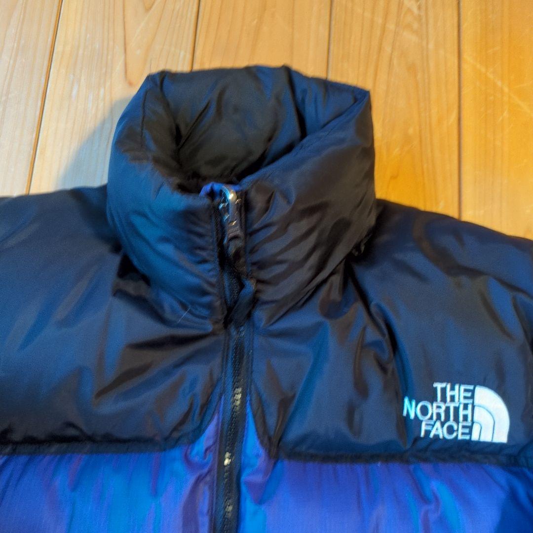 THE NORTH FACE ヌプシ　ダウンジャケット 黒/青　メンズМ相当