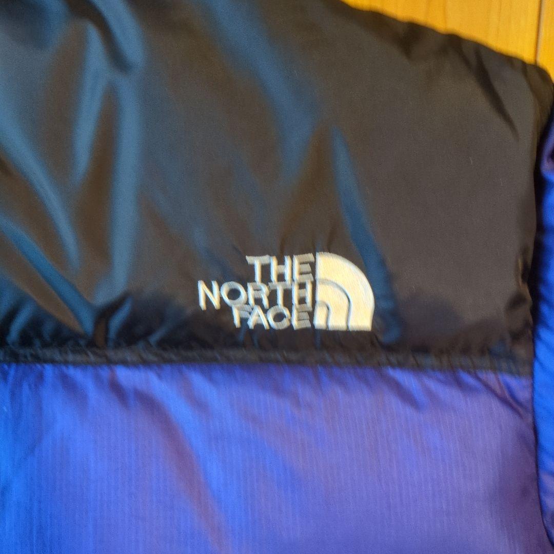 THE NORTH FACE ヌプシ　ダウンジャケット 黒/青　メンズМ相当