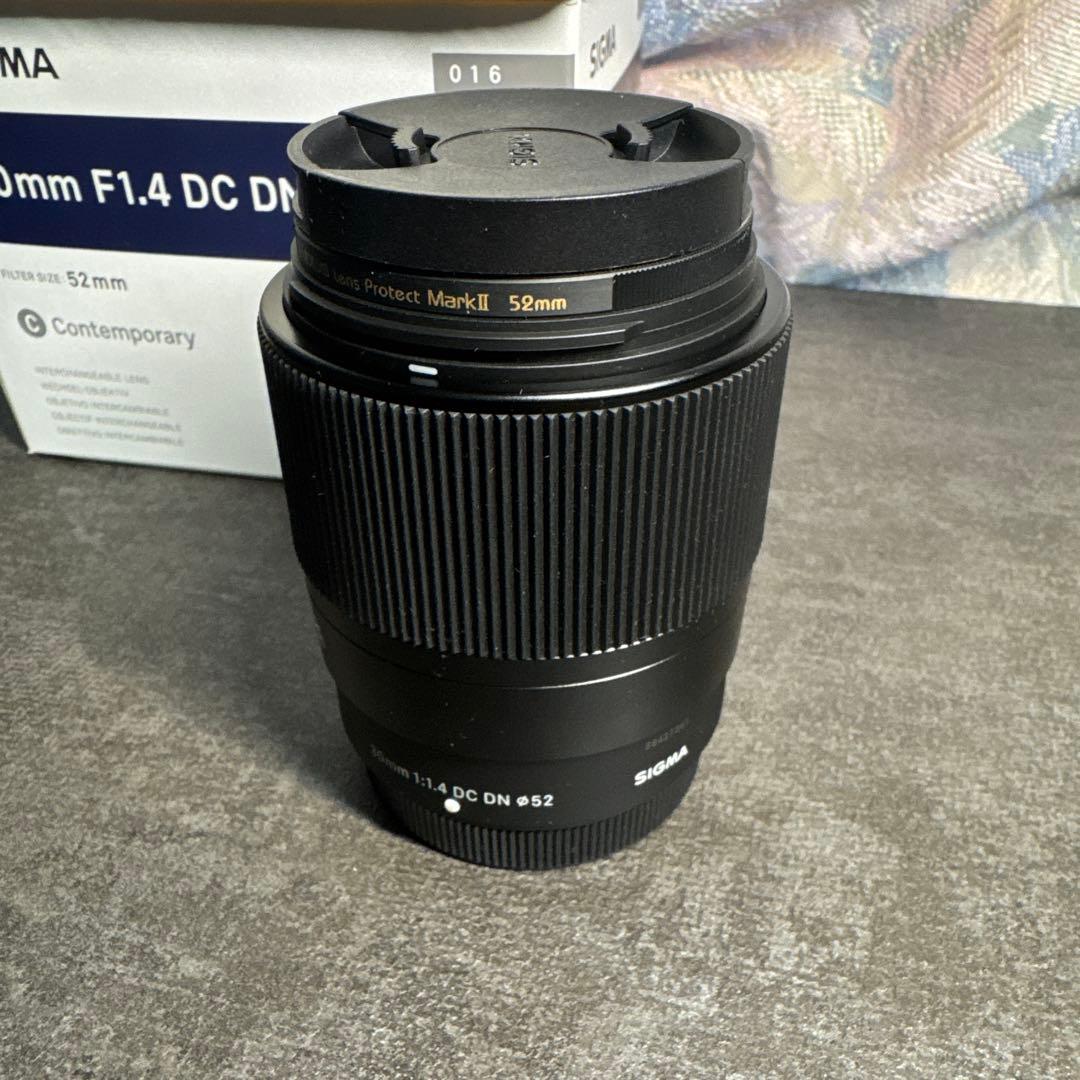 SIGMA 30mm F1.4 DC DN レンズ 富士フイルム フィルター付き