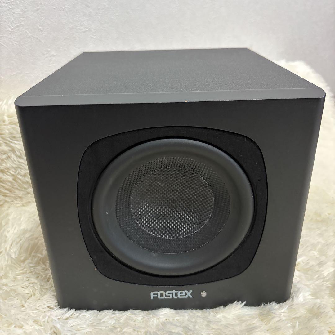Fostex PM-SUBmini アクティブサブウーファー　RCAケーブル付き