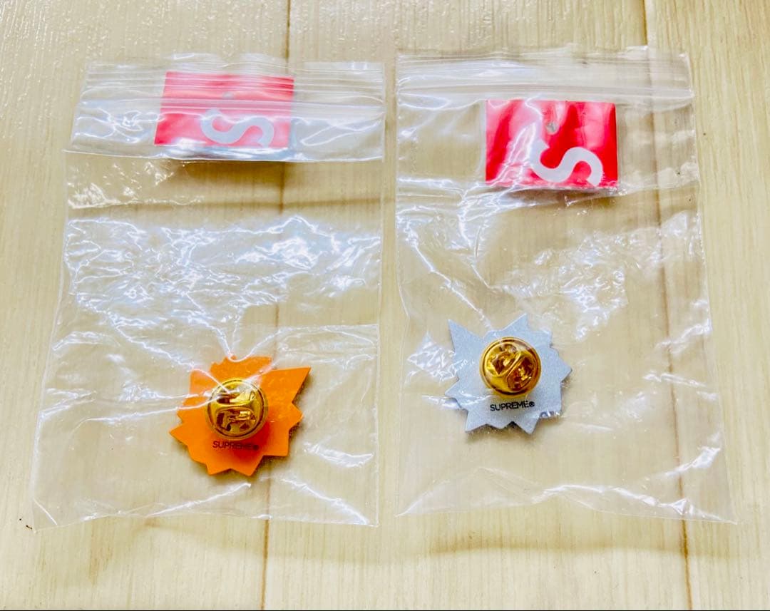 2個セット シュプリーム Nate Lowman Bullet Hole Pin