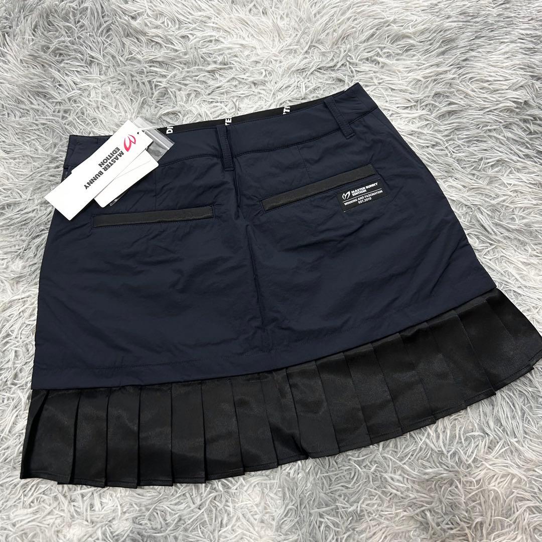 新品　マスターバニーエディション　スカート　中綿　プリーツ　ネイビー　サイズ0