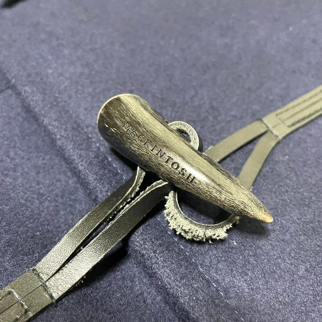 現行 マッキントッシュ ウール ロング ダッフルコート 36 S ネイビー