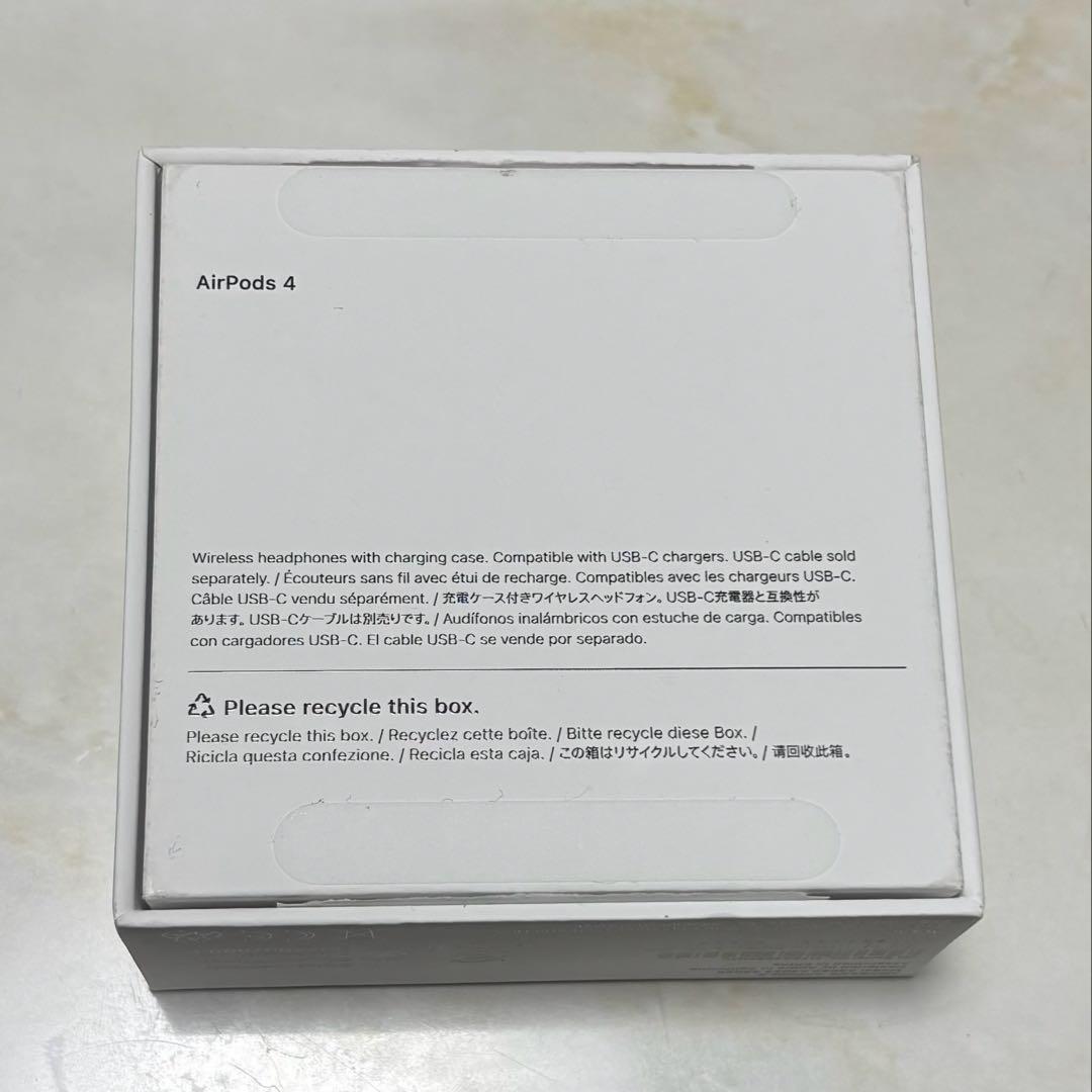 新品　AirPods第4世代　ノイズキャンセリング非搭載【正規品】