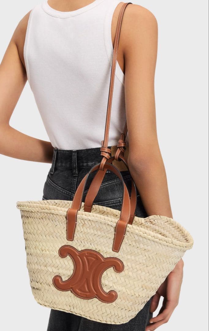 Ann【美品】CELINE ティーン クラシック パニエ タン