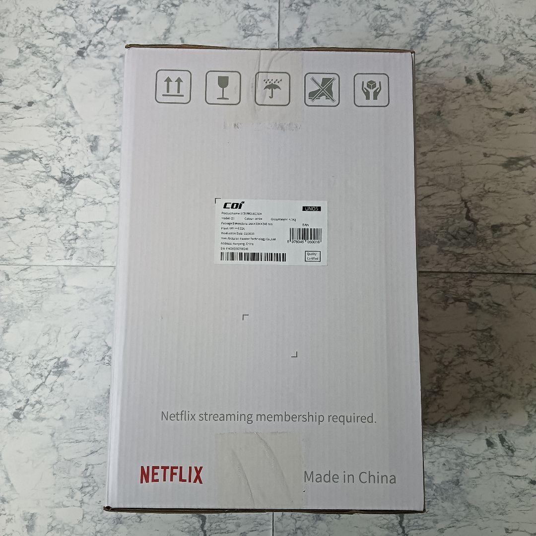 【未使用】COI-UNO5 プロジェクター Netflix認定 800ANSI