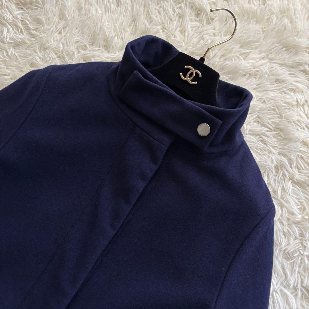 Chloe クロエ ハーフコート 2way スタンドカラー フード スロバキア製