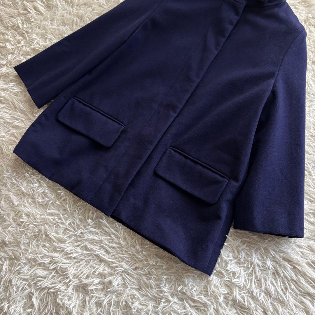 Chloe クロエ ハーフコート 2way スタンドカラー フード スロバキア製