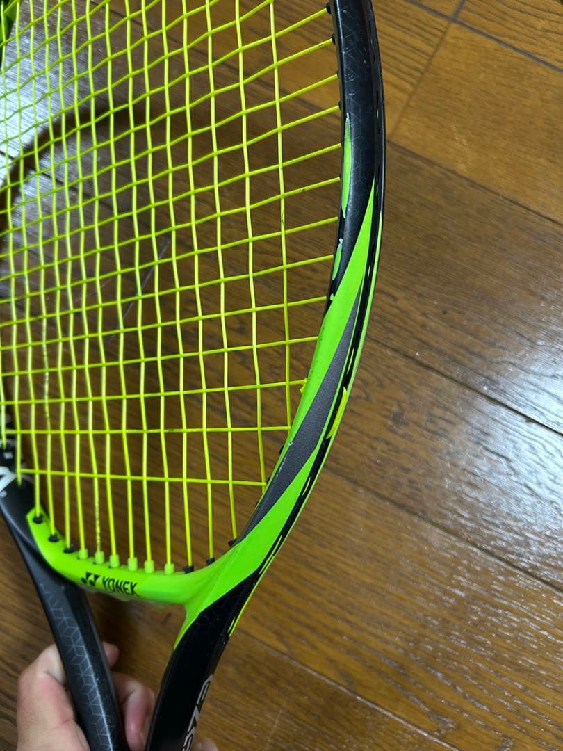 YONEX EZONE100 ブラックグリーン テニスラケット袋あり