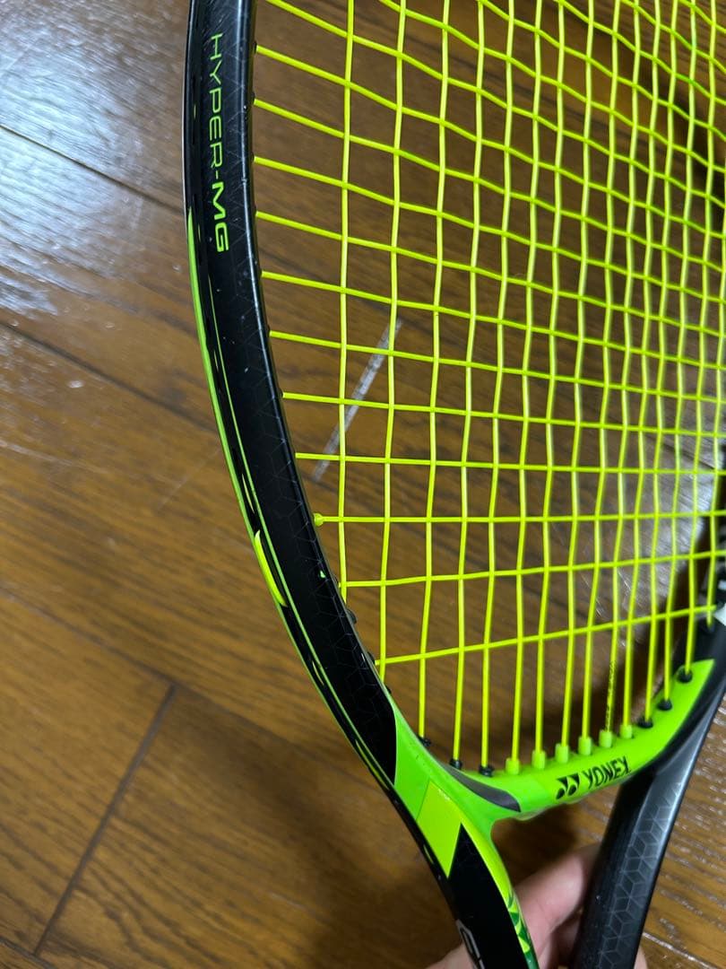 YONEX EZONE100 ブラックグリーン テニスラケット袋あり