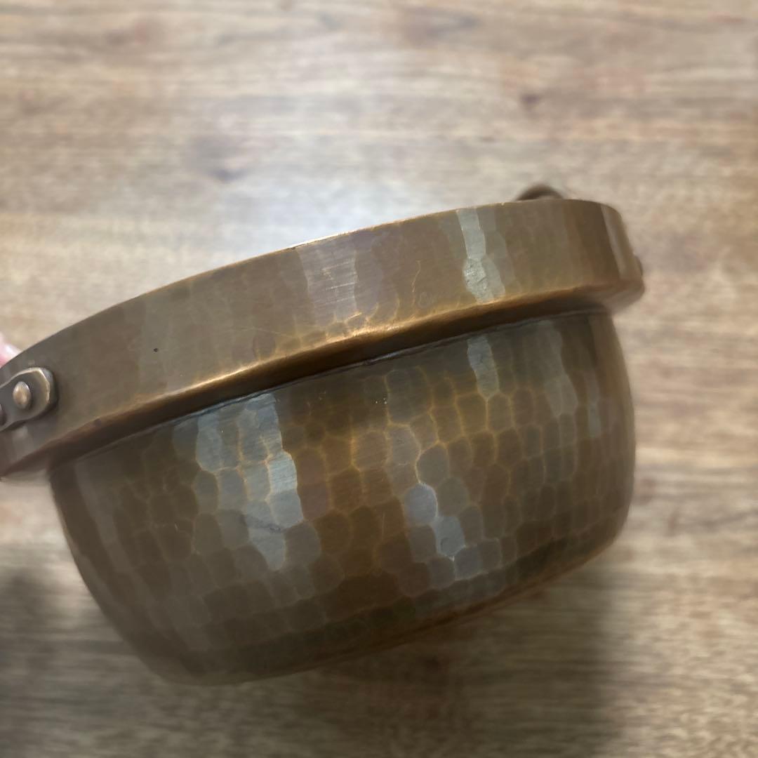 有次 銅製 段付鍋 両手鍋