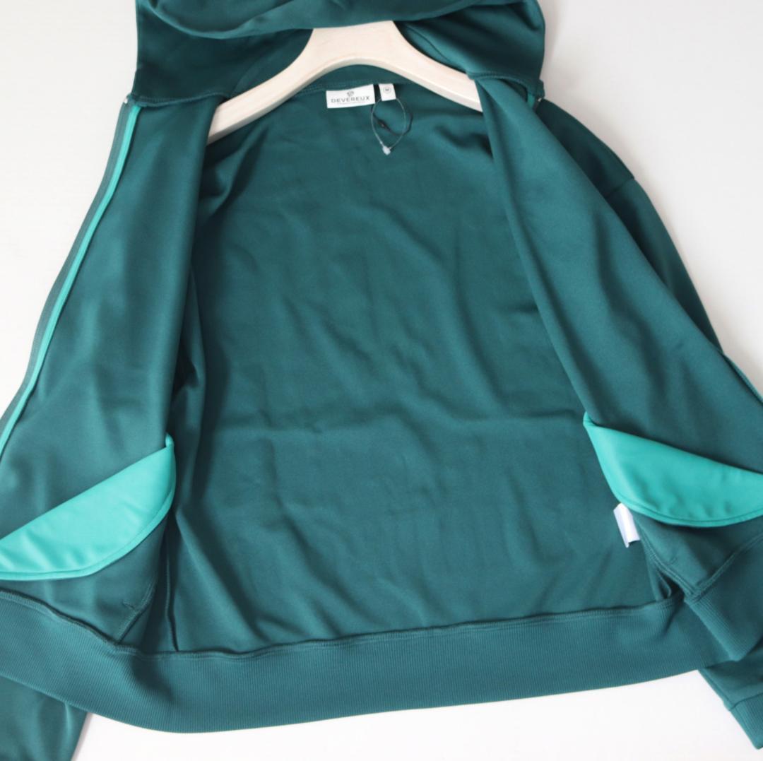 新品【デヴァロー ゴルフ】レディース「スウィング時は静かに」ジップパーカー M