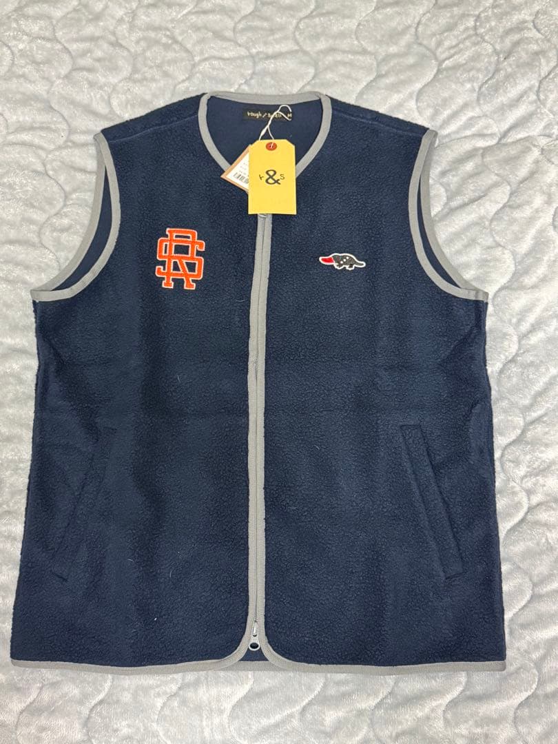 rough & swell フリースベスト M ネイビー