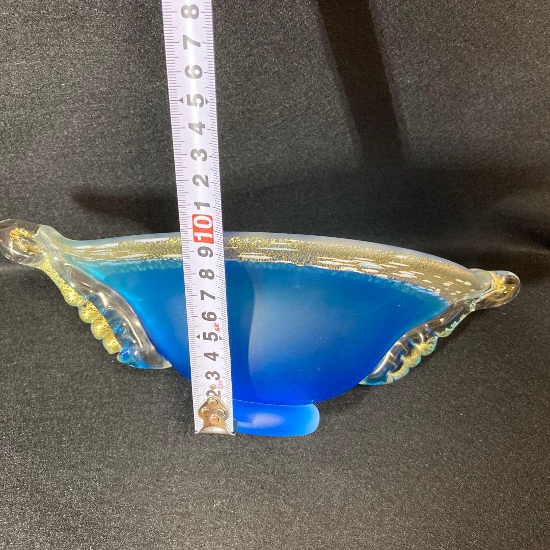 黒木国昭 金彩 硝子 ガラス 花器 鉢 器 硝子