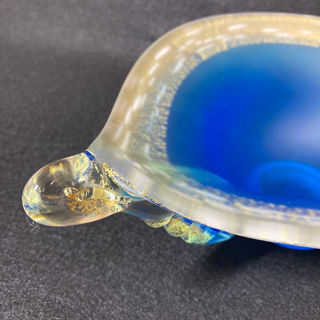 黒木国昭 金彩 硝子 ガラス 花器 鉢 器 硝子