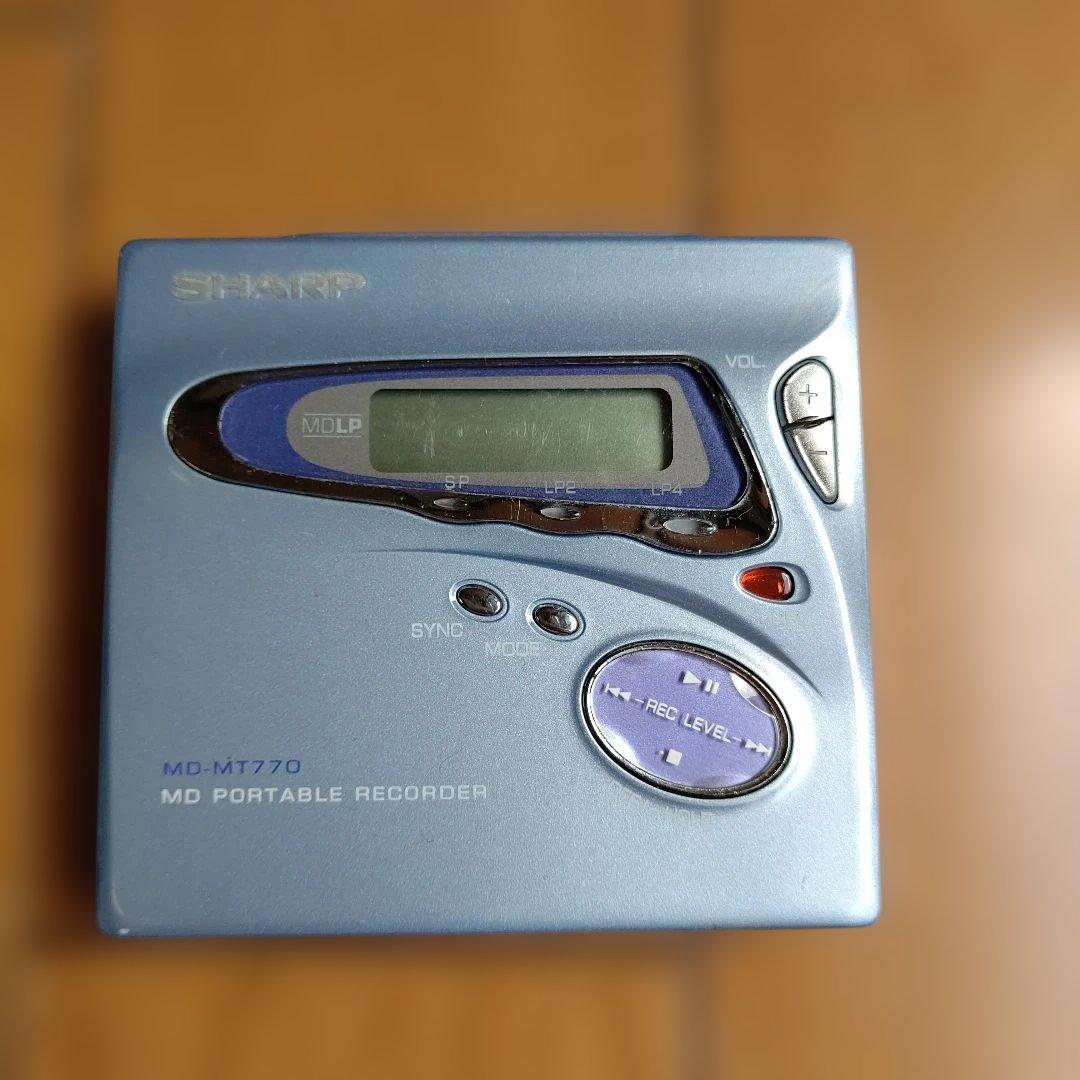 ジャンク品 ポータブルMDレコーダー SONY SHARP まとめ売り 6個