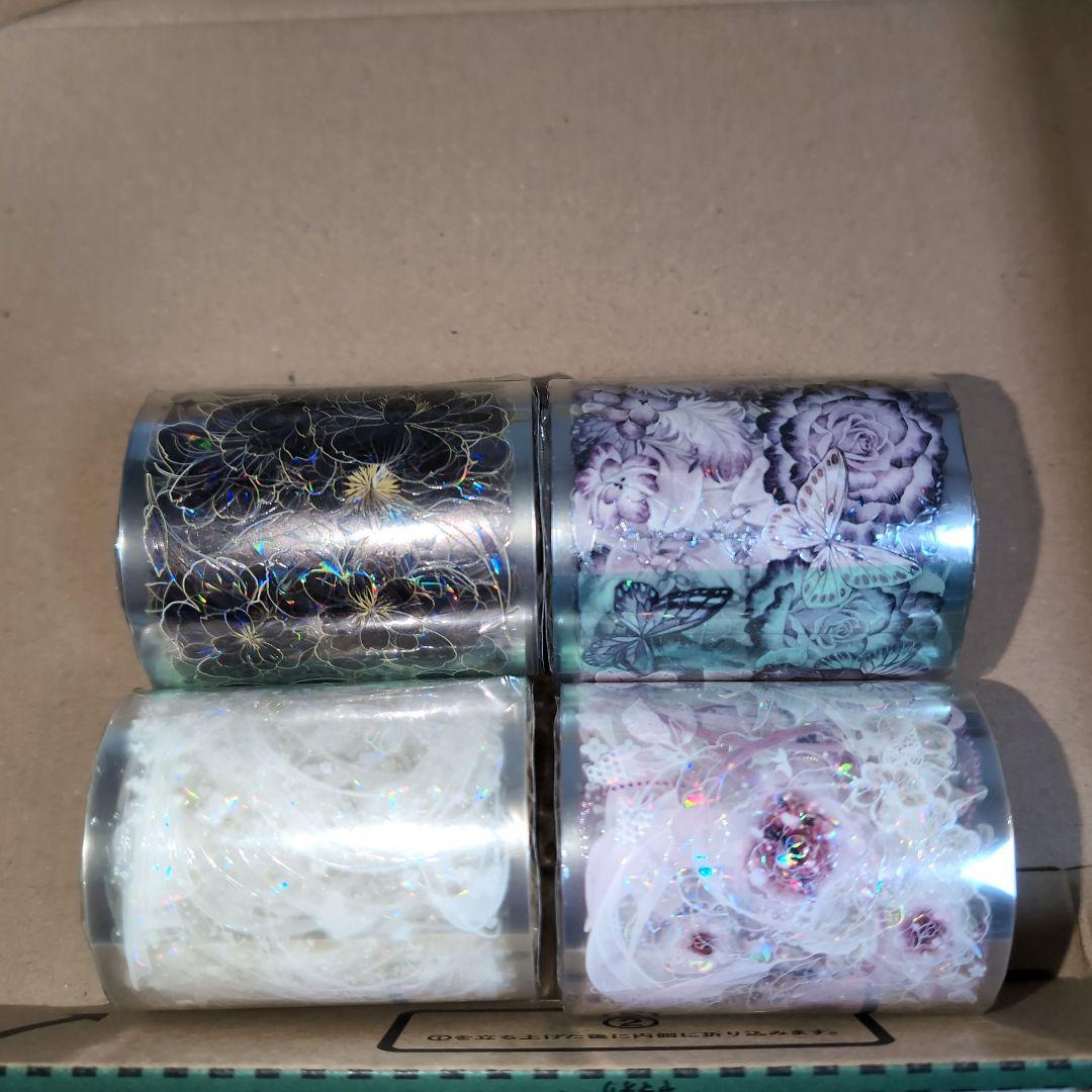 海外マスキングテープ　薔薇　花柄等　巻き売り　装飾マステ　マステ