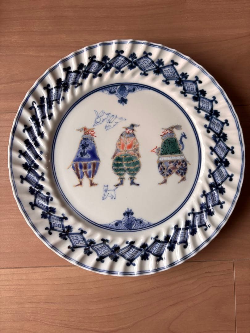 山本長左　異邦人　ケーキ皿　3枚