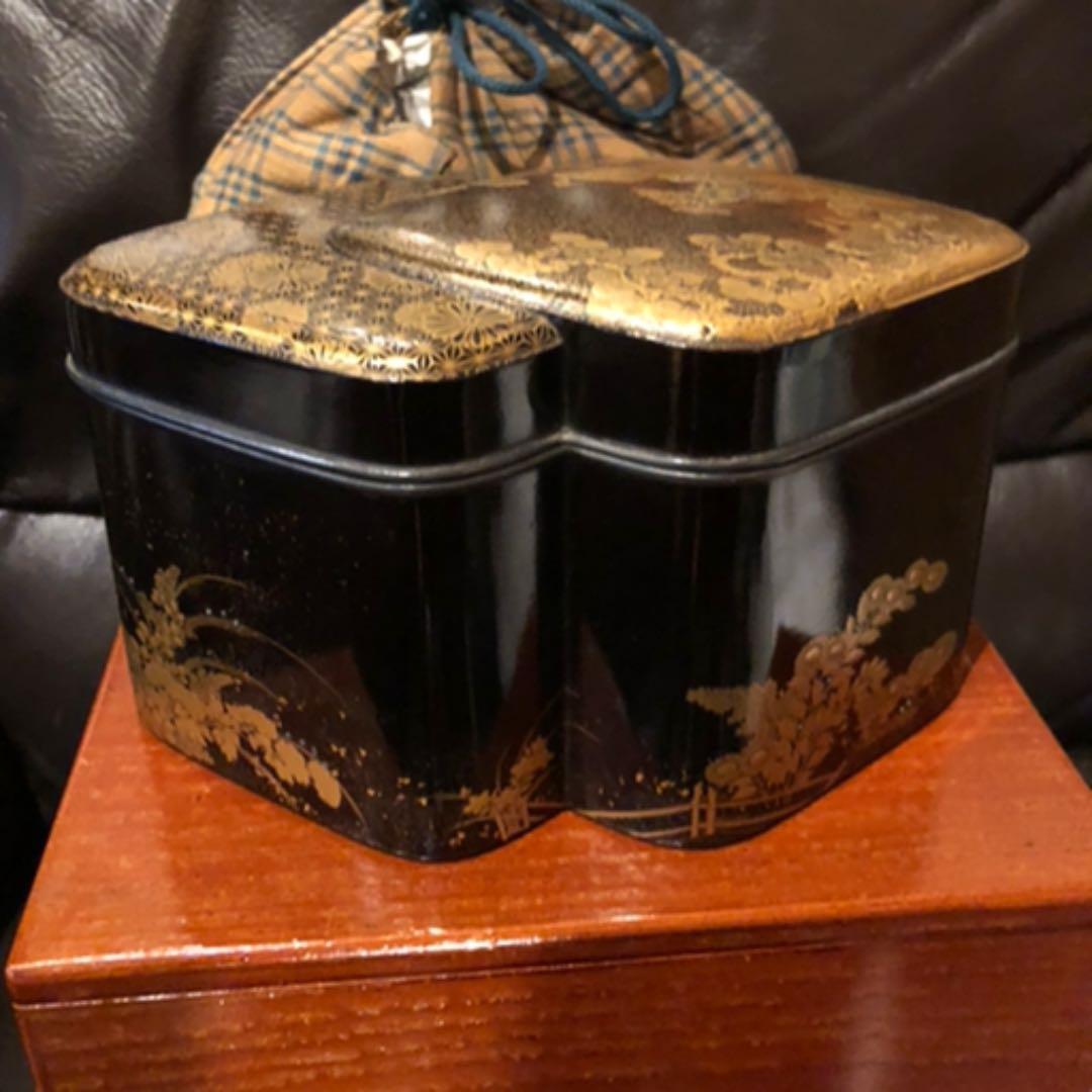 桃山蒔絵　本金蒔絵茶箱　鈴口　大名道具