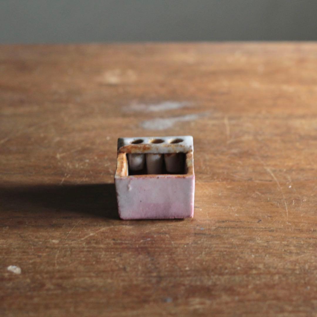 とろとろ肌 小さな 白磁 筆洗 古道具 アンティーク