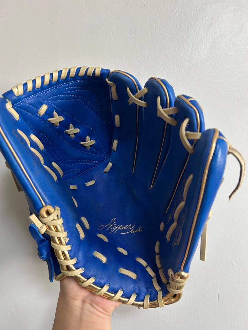 Rawlings-ローリングス　ブルー×ゴールド　軟式投手用