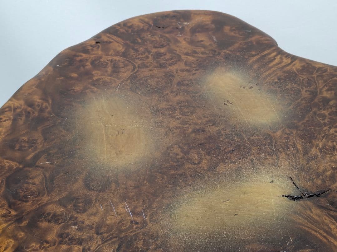 一点もの　天然木　銘木　テーブル　瘤杢　花台　アンティークインテリア 木製