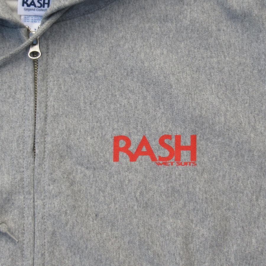RASH WETSUITS 2024 羽バックフルジップパーカー Hグレー XL