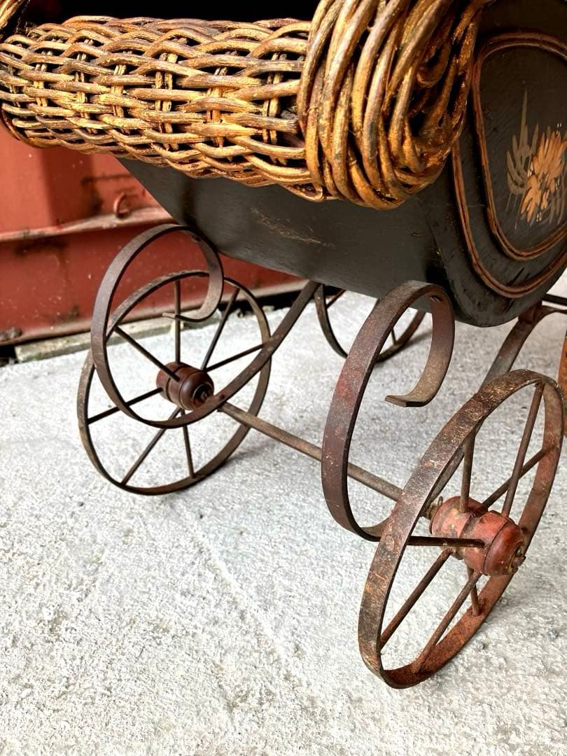 アンティーク　ドールベビーカー