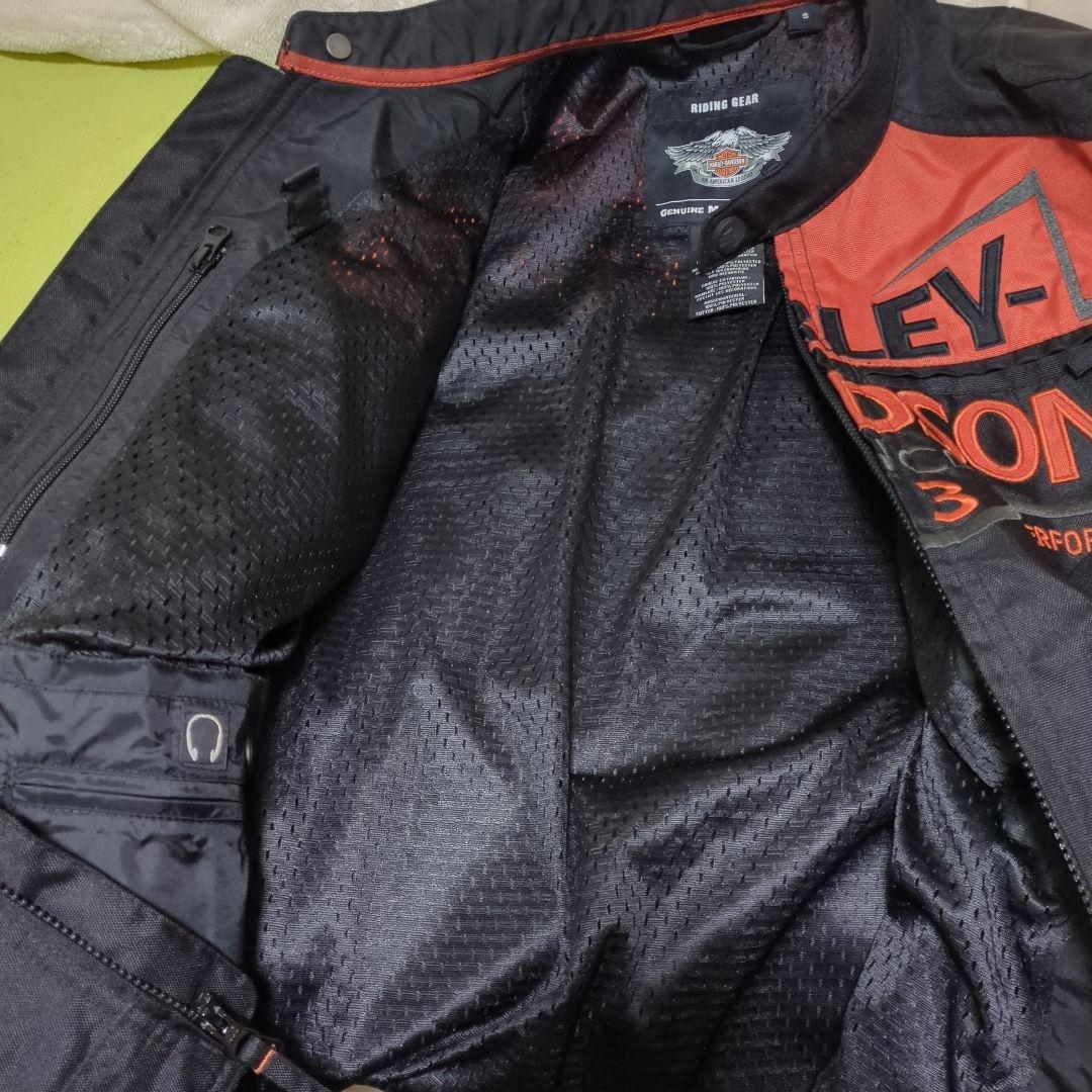 HARLEY-DAVIDSON ジャケット ブラック/オレンジ