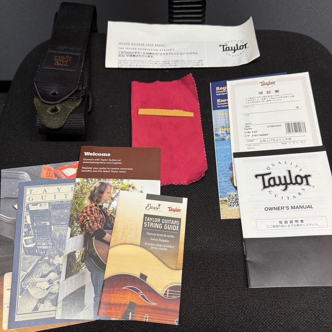 ノン様 Taylor 114e ES2 (エレアコ) 美品 ※純正ハードケース付