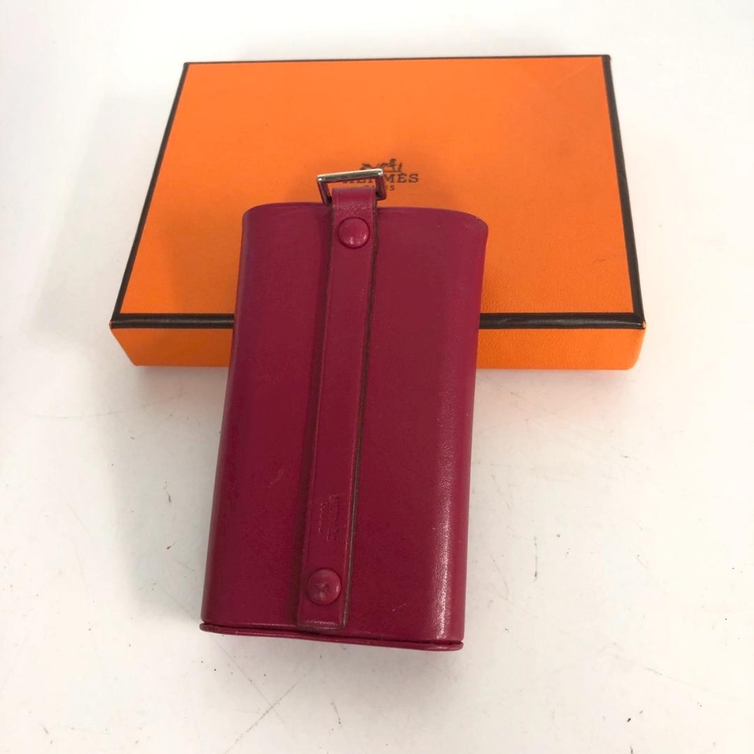 HERMÈS エルメス iPodケース レザーケース ボルドー系カラー 専用箱付