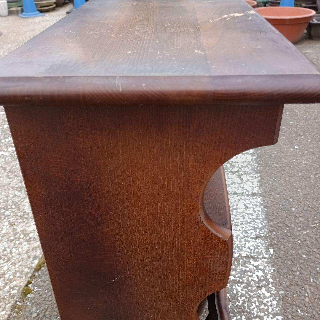 3080）Karimokuカリモク家具　電話台 花台　飾り台　昭和レトロ