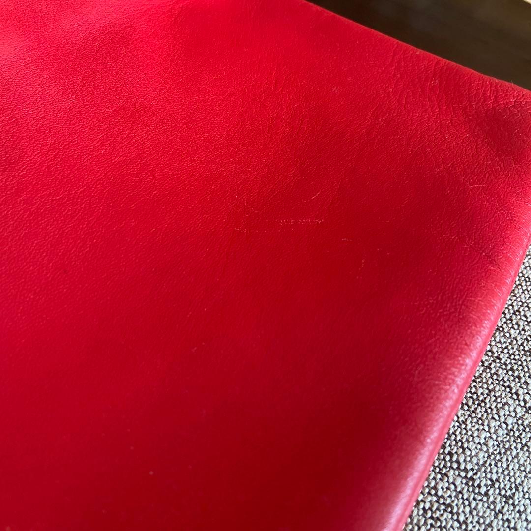 CELINE セリーヌ　ショルダーバッグ　トートバッグ　トリオ　赤　レザー