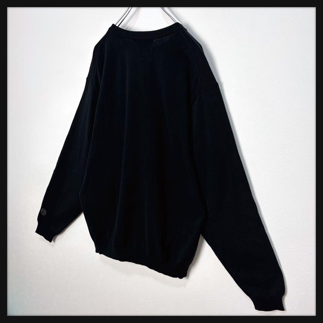 【美品】FR2ゴルフ セーター 刺繍ロゴ コットンニット メンズL ゴルフウェア