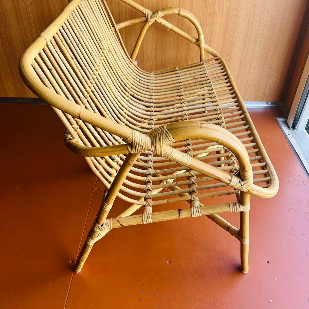 ラタンチェア ベンチ ソファ 天然素材 ナチュラル 椅子 2人掛け