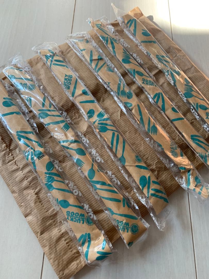 希少　美品　昭和初期モデル　ラッキーウッド　カトラリーセット 33点　レトロ