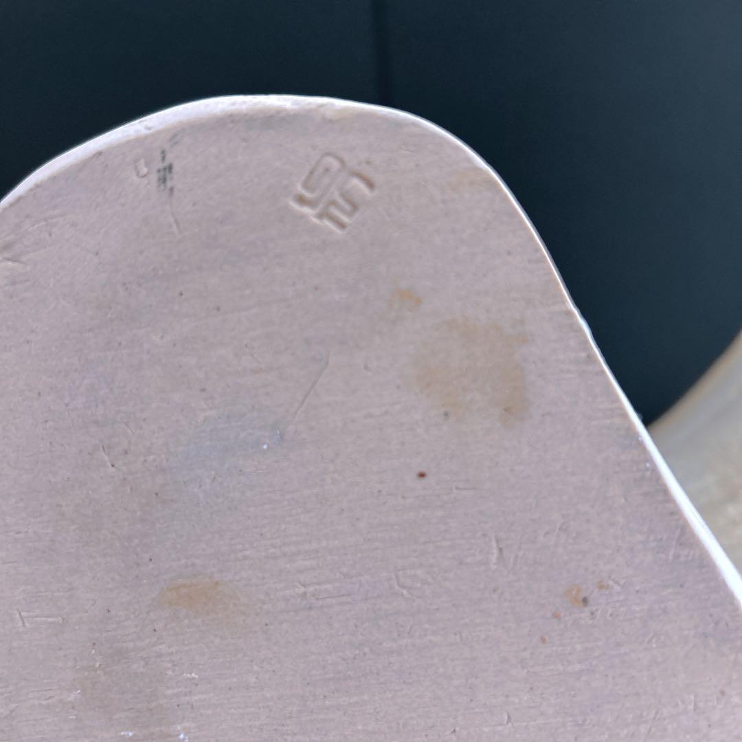 結晶釉薬のモダンな陶器花瓶　　オブジェ