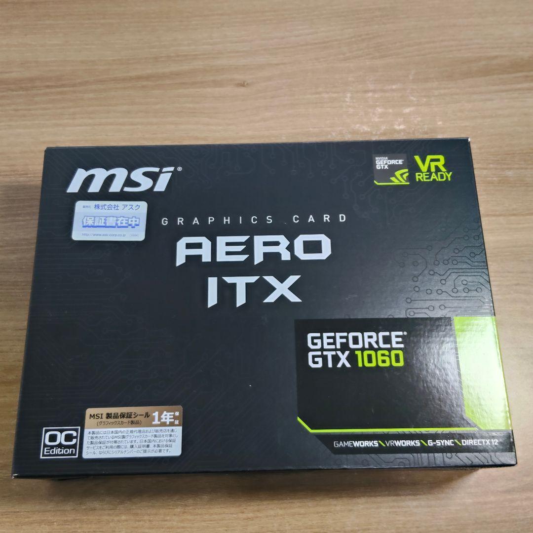 グラフィックボード・グラボ・ビデオカード MSI Geforce GTX 1060 AERO ITX 6G OC