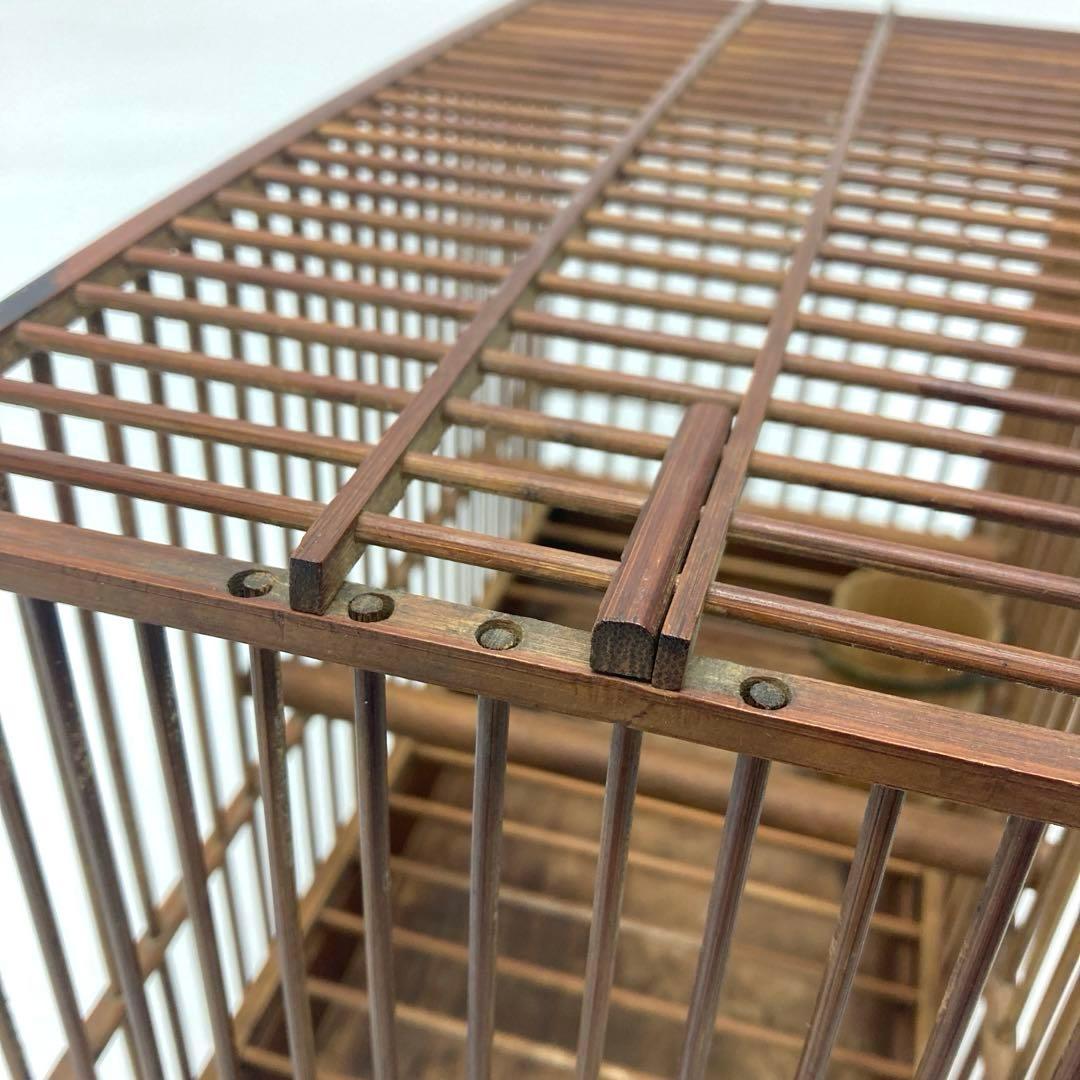鳥籠 鳥かご レトロ竹細工