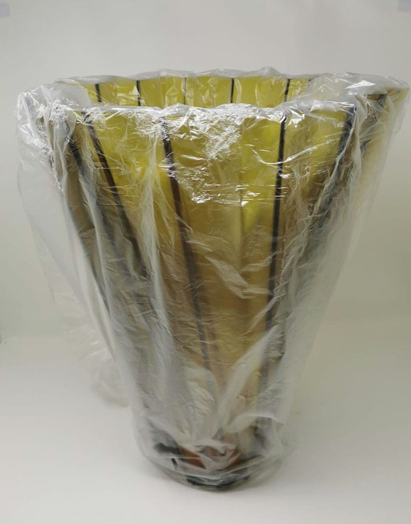 未使用 Kartell 花瓶 44cm 大型 イエロー系 フラワーベース